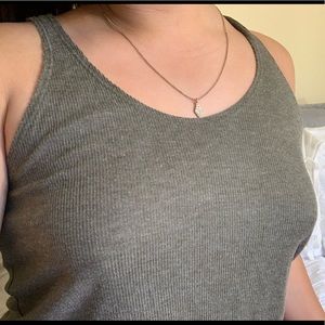 Olive green plain tank!